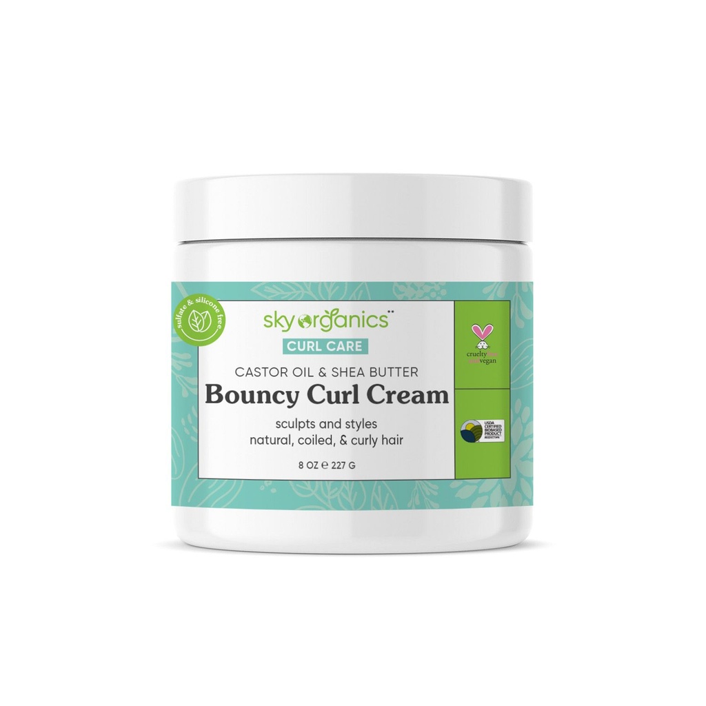 Sky Organics, Curl Care, Bouncy Curl Cream, 236 ml