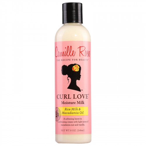 Camille Rose, Curl Love Moisture Milk, Leave-In Conditioning Cream, Rice Milk & Macadamia Oil, 240 ml