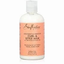 Shea moisture coconut and hibiscus curl and shine style milk